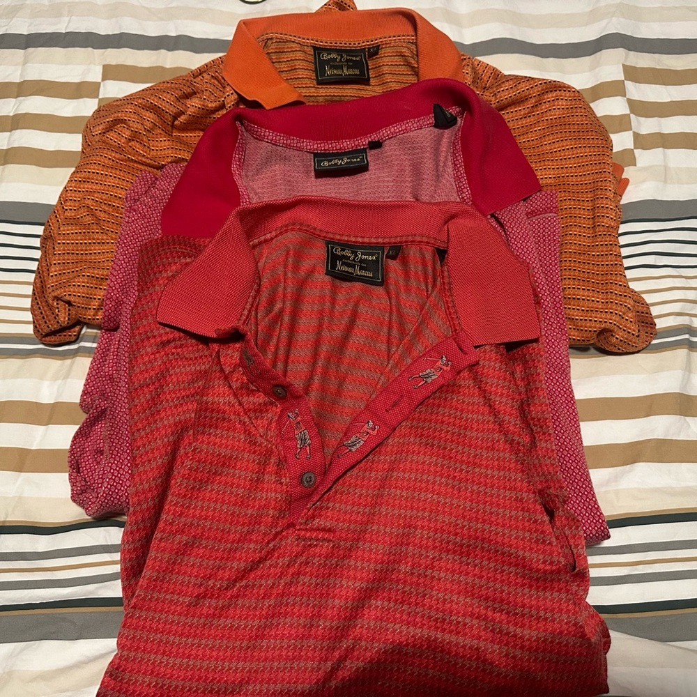 3 Bobby Jones Golf Polos - All in Excellent Shape - All 3 for 1 Low Price!